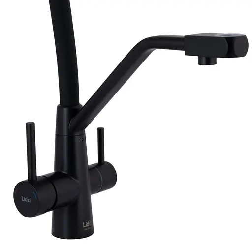 Змішувач для кухні Lidz Aria 020F3 з гнучким виливом з підключенням для питної води LDARI020F3BLA39212 - фото 2
