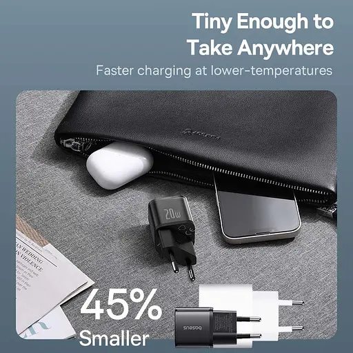 МЗП Baseus GaN5S OS 20W (1USB-C) (P10162503) Cluster Black - фото 8