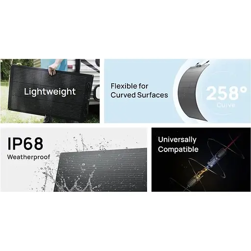 Портативная электростанция EcoFlow River mini + солнечная панель 100W Solar Panel гибкая - фото 5