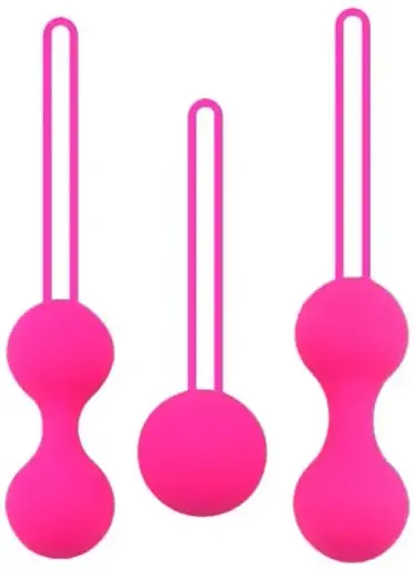 Набір вагінальних кульок I’MCUM Kegel Ball Силіконові 3 шт Рожевий (7970379617686)