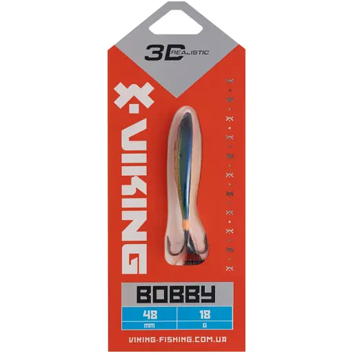 Бокоплав Viking Fishing Bobby 48mm 18.0g #02 Green Glam - фото 2