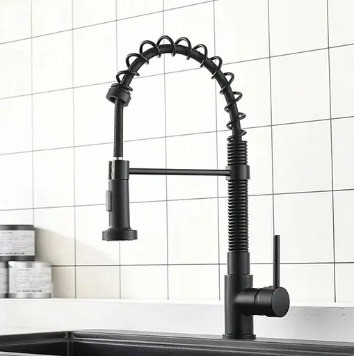 Змішувач для кухні Rea Spring black REA-B4804 Чорний матовий - фото 3