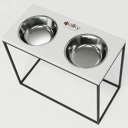 Hollky Base XL40 — миски на підставці для великих собак (2 × 1,8 л, висота 40 см) - фото 7