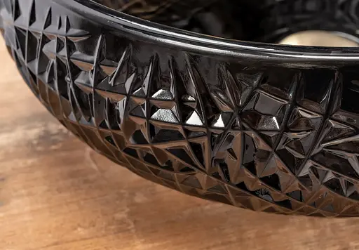 Умивальник Rea Ice Black накладний REA-U6660, Прозорий - фото 2