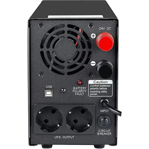ДБЖ Powercom NF-1100AP LCD ІНВЕРТОР 1100VA/770W USB 2xSchuko, 15А, 24v/220v - фото 4