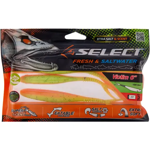 Силікон Select Victim V-Tail 6" #247 (3 шт/уп) - фото 2