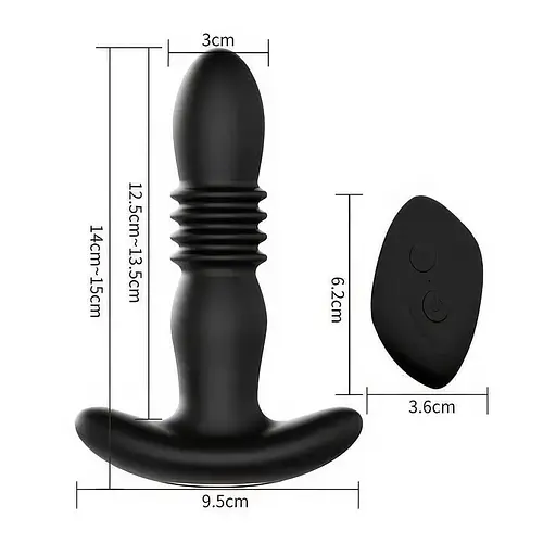 Анальная пробка Magic Jingers с вибрацией, ротацией и поступательными движениями - фото 7