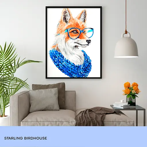 Картина по номерам 99IDEAS "Скворечник у сирени (Лиса)" 40*50 см, GX41036 - фото 4