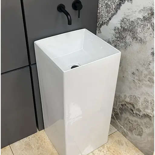 Умивальник підлоговий VBI Ellera white VBI-019025, Білий - фото 1