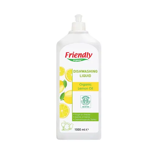 Засіб для миття посуду з лимонним соком 1000мл Friendly organic