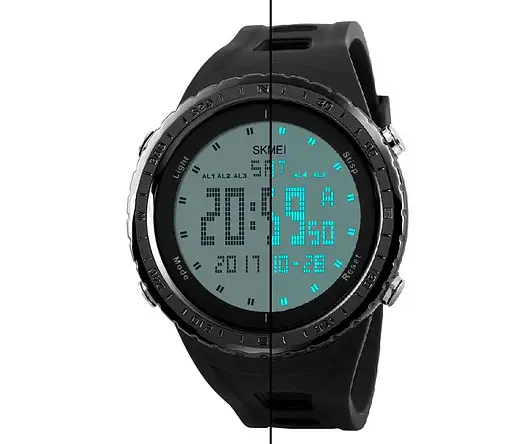 Чоловічий спортивний годинник Skmei 1246 (Чорний) - фото 6
