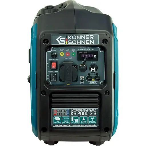 Генератор KonnerSohnen KS 2000iG S, 230В, 2.0кВт, ручний запуск, 19кг / 2000 Вт / Бензин (KS2000IGS) - фото 9