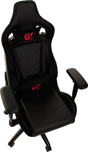 Геймерское кресло GT Racer черное (X-0713 Black) - фото 4