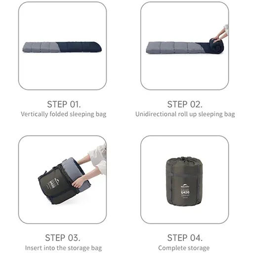 Спальник с копюшоном Naturehike Sunny Day PL02 U450 CNK2550WS028 Blue Navy (6977465868428) [146772] - фото 3