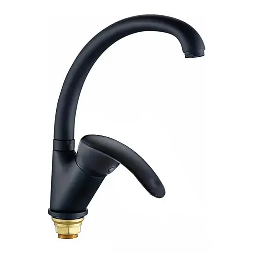 Змішувач для кухні Haiba Mars 777 black HB0271 Чорний матовий - фото 1