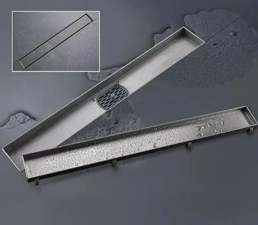 Душевой трап под плитку Gappo 70х600 мм, нержавеющая сталь G86007-4. - фото 3