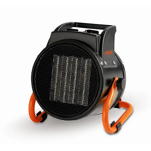 Теплова гармата 2E електрична 2.0 кВт, площа обігріву 20 кв.м., чорний (2E-AHC2000) - фото 1