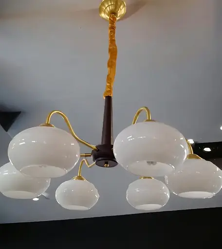 Світлодіодна люстра Дзвін 6004 (Золота) на 3 плафони - фото 3