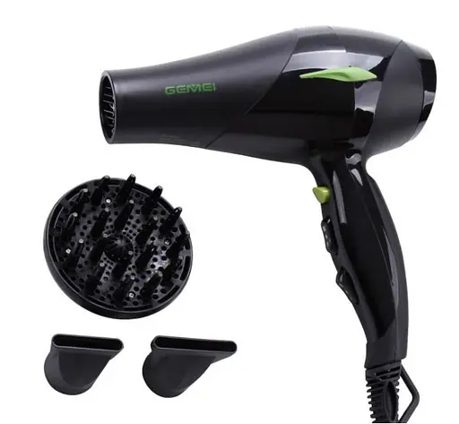 Фен для сушіння та укладання волосся Gemei GM-150 з дифузором - фото 3