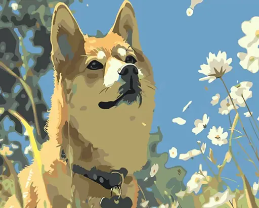 Набор для росписи по номерам Верный взгляд, Strateg, 30x40 см, LY61