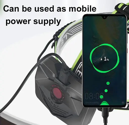 Налобный фонарь с датчиком движения X-Balog BL-G11-P50 аккумуляторный яркий мощный фонарик на голову зум Zoom - фото 8