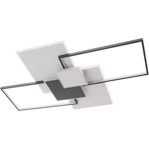 Люстра стельова Brille світлодіодна 140W WW+NW+CW WH/BK (WBL-60C/6)