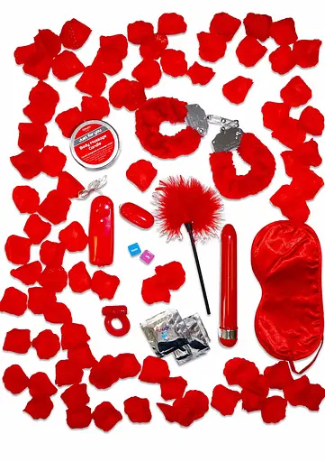 Набір секс іграшок Toy Joy Romance Gift Set 7 шт. червоний - фото 2