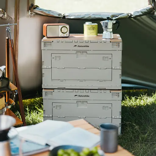 Складаний контейнер Naturehike CNK2450XB020 (23л) Бежево-сірий - фото 8