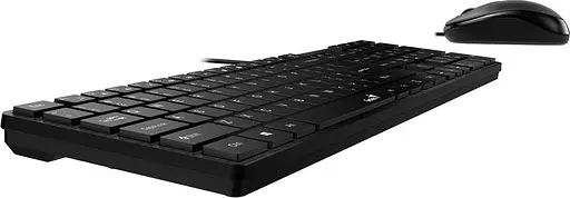 Комплект (клавіатура + миша) Genius C-126 SlimStar USB Black Ukr (31330007407) - фото 3