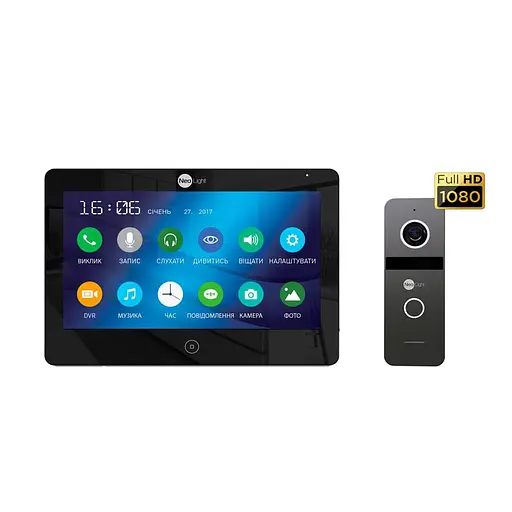 Комплект MEZZO HD BLACK/Solo FHD GRAPHITE Neolight (82-00058)