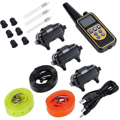 Електронний нашийник Pet DTC-800 з 3-ма нашийниками для 3-х собак - фото 5