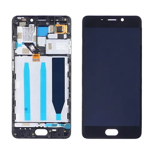 Дисплей для Meizu M6 Note з чорним тачскрином і корпусною рамкою - фото 1