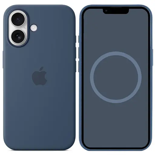 Чохол Epik Silicone case AAA with Magsafe and Animation для Apple iPhone 16 Plus 6.7 Denim