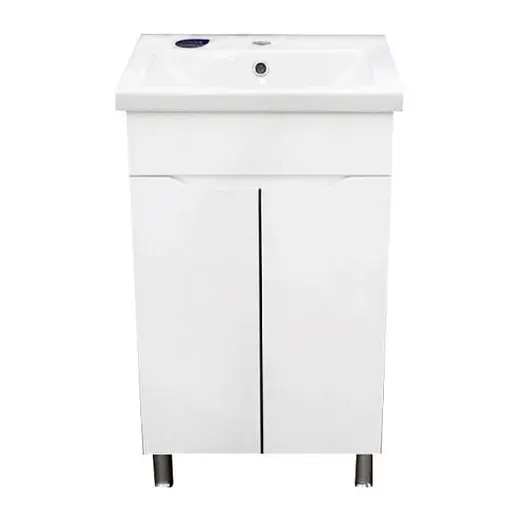 Тумба підлогова ПіК Альба Т1 з раковиною Cersanit Como 50 см Білий 30412 - фото 1