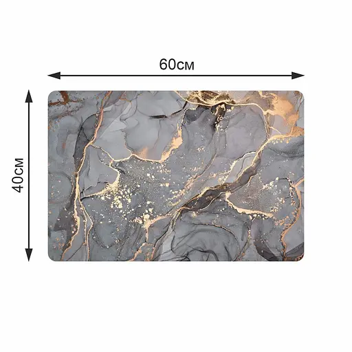 Суперпоглощающий Диатомитовый Коврик Aquarius для ванной 40 х 60 см Серый Мрамор - фото 2