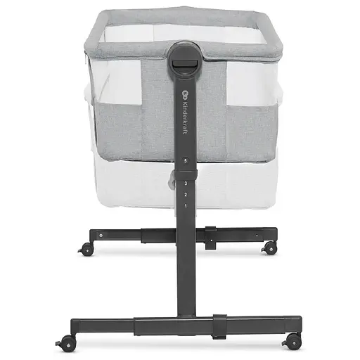 Приставная кроватка-люлька Kinderkraft Neste Up 2 Light Grey (KLNEUP02LGR0000) - фото 4