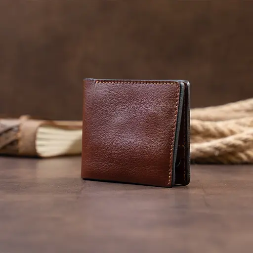 Мужской кожаный кошелек Grande Pelle 11х9х2.5 см acs0015932 - фото 8