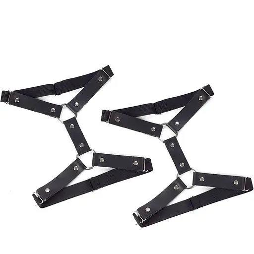 Гартери на ногу із натуральної шкіри Art of Sex - Kristina Leg Garters (2 шт.) - фото 3