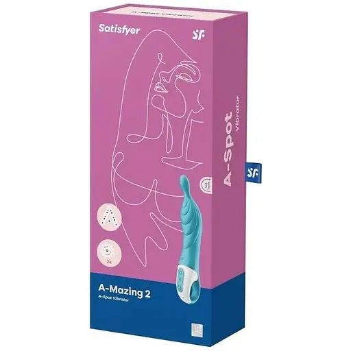 Вібратор для точки А Satisfyer A-Mazing 2 Turquoise - фото 3