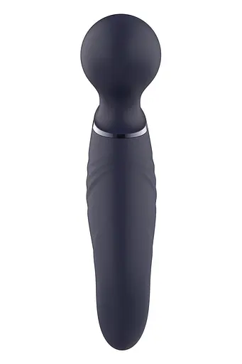 Вібромасажер Dreamtoys Glam Dual Wand Vibe 21.5 см синій - фото 3