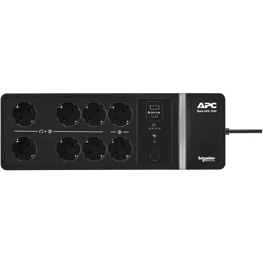 Джерело безперебійного живлення APC Back-UPS 1050VA/600W, USB charging port, USB, 6+2 Schuko - фото 3