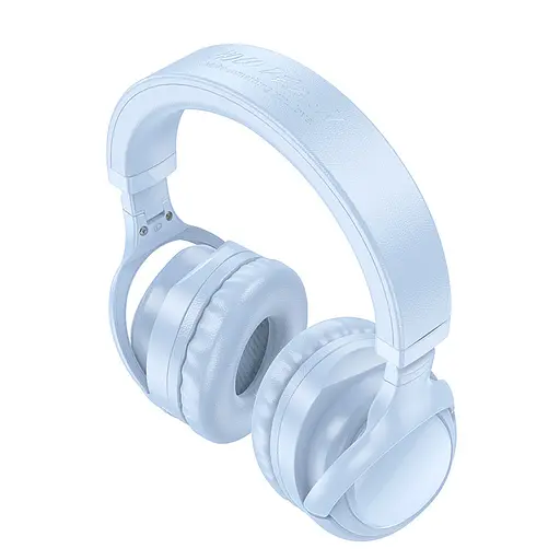 Накладні бездротові навушники Hoco W48 Focus Blue - фото 3