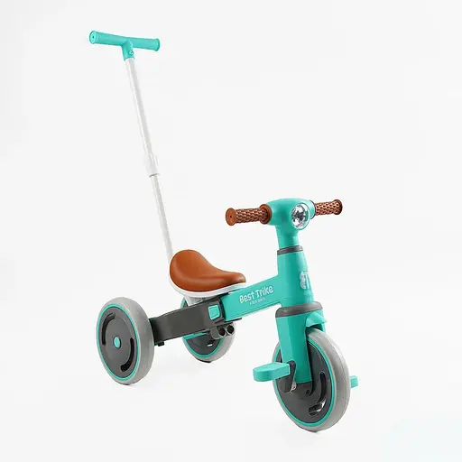 Триколісний велосипед Best Trike LB-10360 з батьківською ручкою блакитний - фото 3