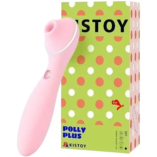 Вакуумный вибратор KisToy Polly Plus Violet Pink