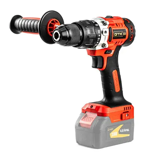 Аккумуляторный ударный шуруповерт GTM DSI18/80BL безщеточный без АКБ и ЗУ в кейсе (DSI18/80BL_BARE TOOL) - фото 2