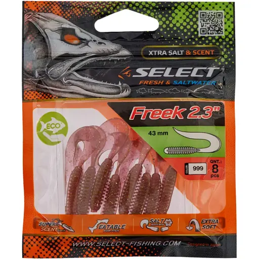 Силікон Select Freek 2.3" #999 (8 шт/уп) - фото 2