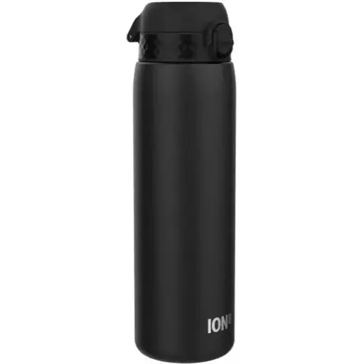 Пляшка для води ION8 металева 1200 мл Stainless Steel Black (I8SS1000BLK) - фото 1