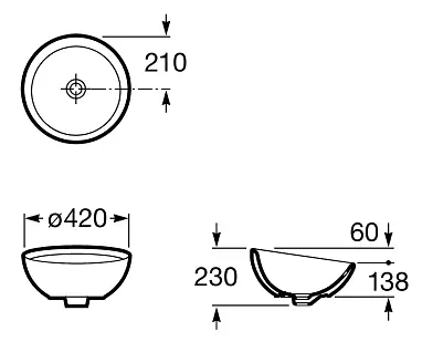 Умивальник Roca Bol A327876000, Білий - фото 2