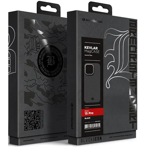 Чехол для мобильного телефона Armorstandart BlackIcon Kevlar MagCase Apple iPhone 15 Pro Black (ARM88536) - фото 2