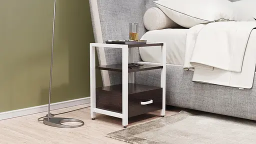 Тумба універсальна Ferrum-decor Вів'єн 1/1 50x41x40 білий ДСП Венге 16мм (FRD-106179) - фото 7